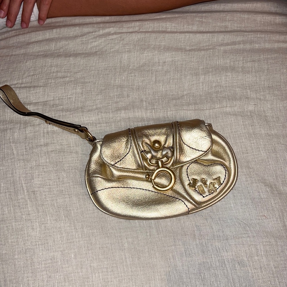 Juicy couture gold wristlet